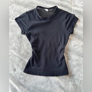 Sweet Pea Black Short Sleeve Tee